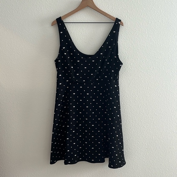 Torrid Sleeveless Cat Polka Dot Skater Dress Size 1X - Picture 2 of 7